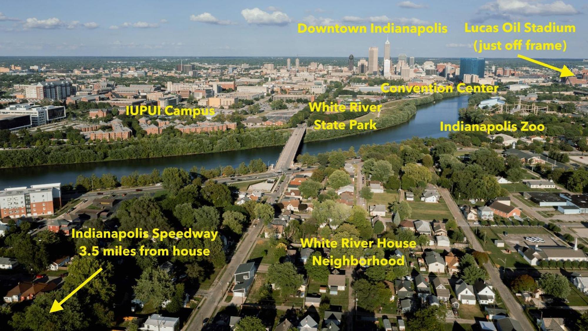 Villa 5 Mins To Speedway! Walk To Zoo, Wr Park, Iupui! Indianapolis Exterior foto